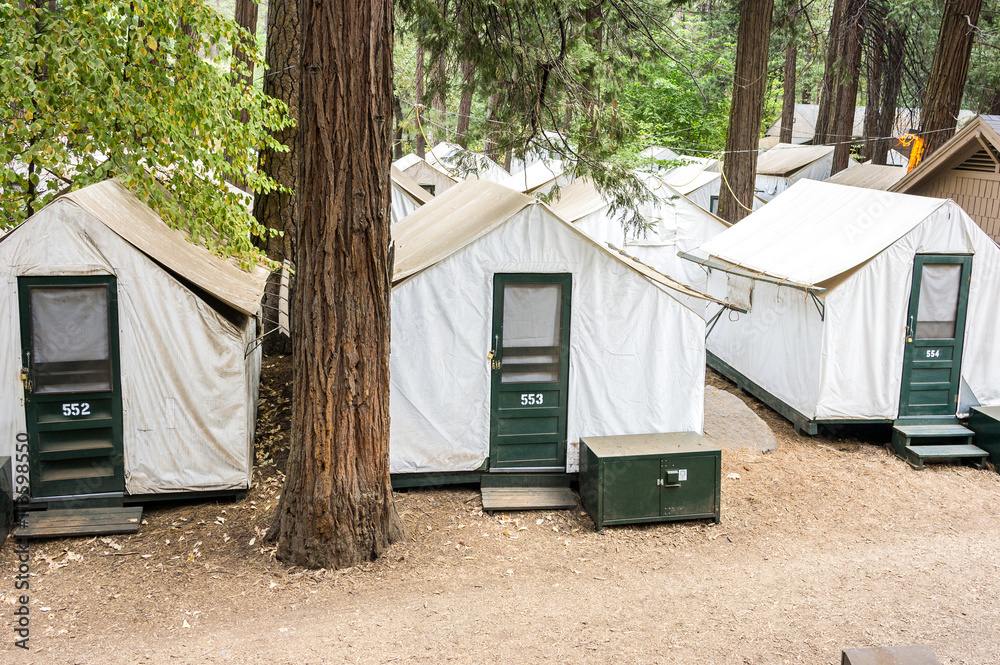 Camping accommodation at Yosemite National Park